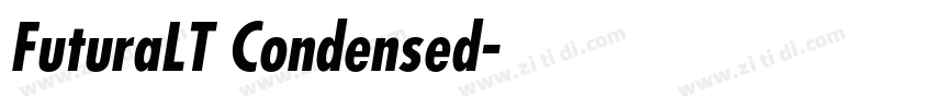 FuturaLT Condensed字体转换